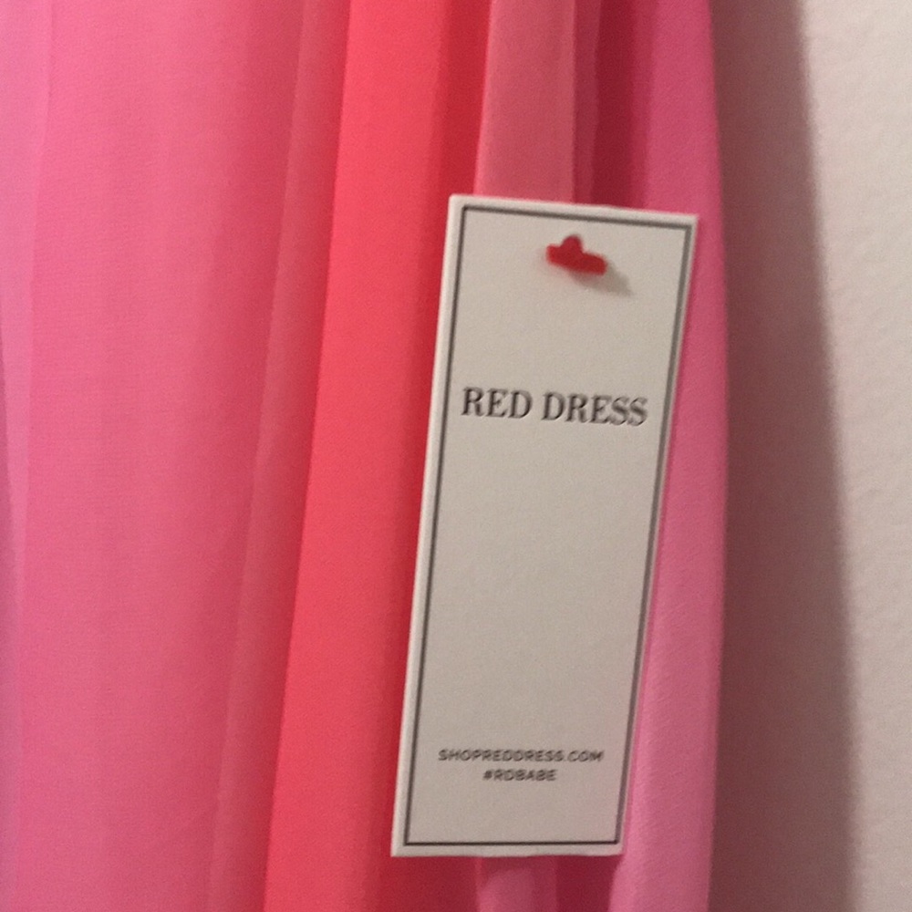 NWT Red Dress pink ombré maxi dress M - Picture 2 of 3